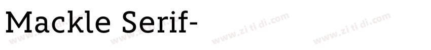 Mackle Serif字体转换